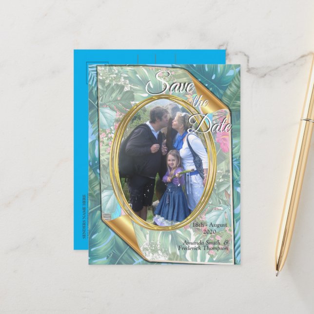 Whimsical Fantasy World with a Tropical Flavour Announcement Postcard (Front/Back In Situ)