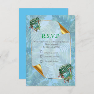 Whimsical Fantasy World with a Tropical Flavour RSVP Card