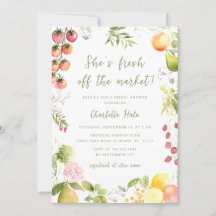 Whimsical Farmers Off the Market Bridal Shower