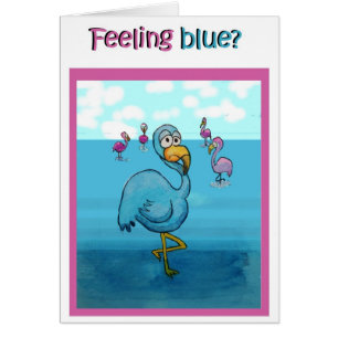 Whimsical Feel Better Soon Pink Flamingo Humour