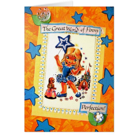 Whimsical Finny - Vintage Card