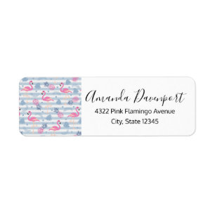 Whimsical Flamingo & Pineapple Pattern