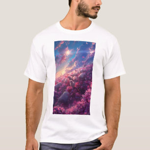 Whimsical Flock of Sheep Illustration T-Shirt