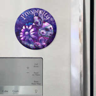 Whimsical Floral Bunny Rabbit Personalized Magnet