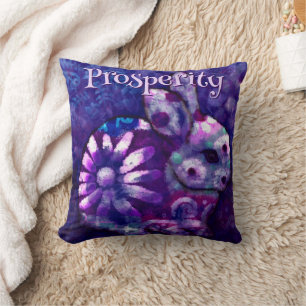 Whimsical Floral Bunny Rabbit Personalized Throw Pillow