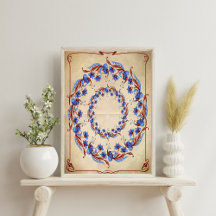 Whimsical Floral Decoupage Tissue Paper