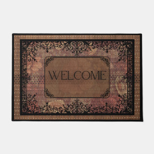 Whimsical Floral Fall Inspired  Doormat