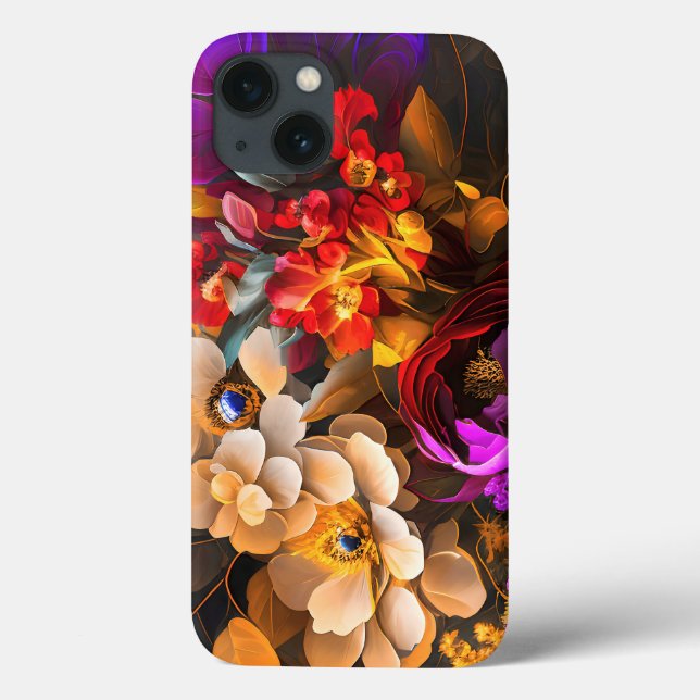 Whimsical Floral Romance Case-Mate iPhone Case (Back)