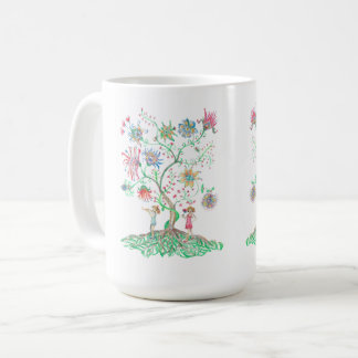 Whimsical Floral Tree  Coffee Mug