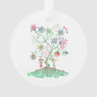 Whimsical Floral Tree  Ornament