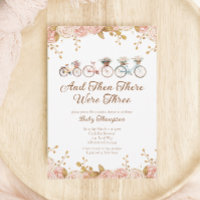 Whimsical Floral Vintage Bike Baby Shower