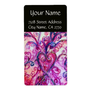 WHIMSICAL FLOURISHES Bright Pink Purple Black