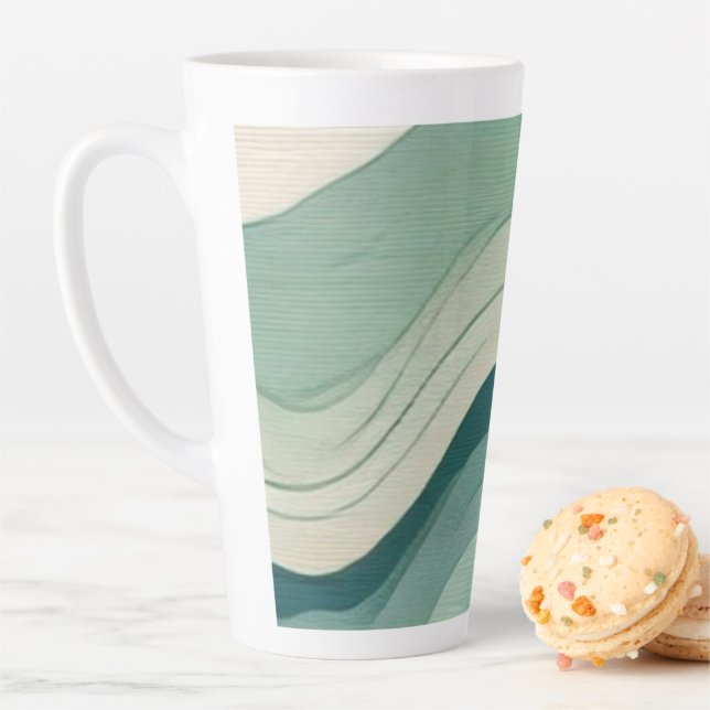 Whimsical Flow  Latte Mug (In Situ)