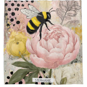 Whimsical Flower and Bee – Cozy Floral (2)