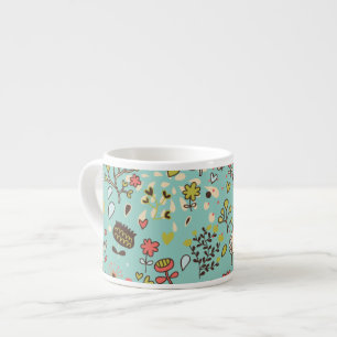 Whimsical Flower Garden Espresso Cup