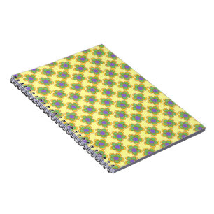 Whimsical Flower (green/yellow) Notebook