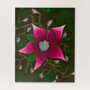 Whimsical Flower & Vine Jigsaw Puzzle