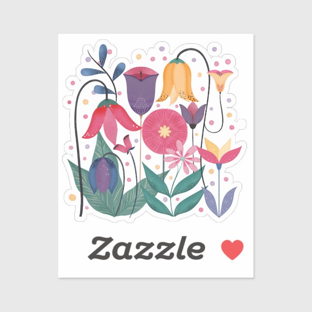 Whimsical Flowers (Sheet)