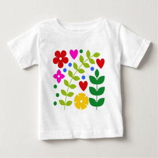 Whimsical Flowers Baby T-Shirt