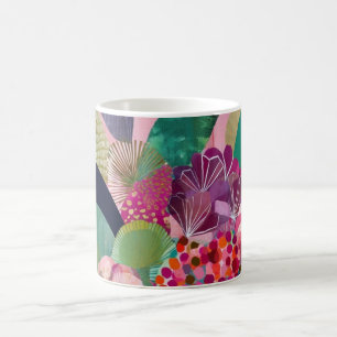 Whimsical flowers coffee mug