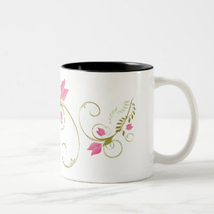 Whimsical Flowers Mug Design