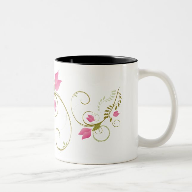 Whimsical Flowers Mug Design (Right)