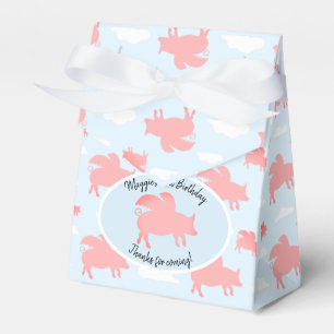 Whimsical Flying Pigs Favor Box