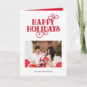 Whimsical Folded Holiday Greeting Card