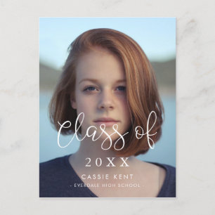 Whimsical font Class of 2023 photo Postcard