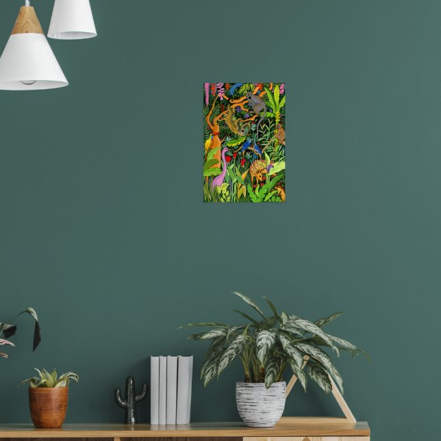 Whimsical Forest Animals art Poster (Living Room 1)