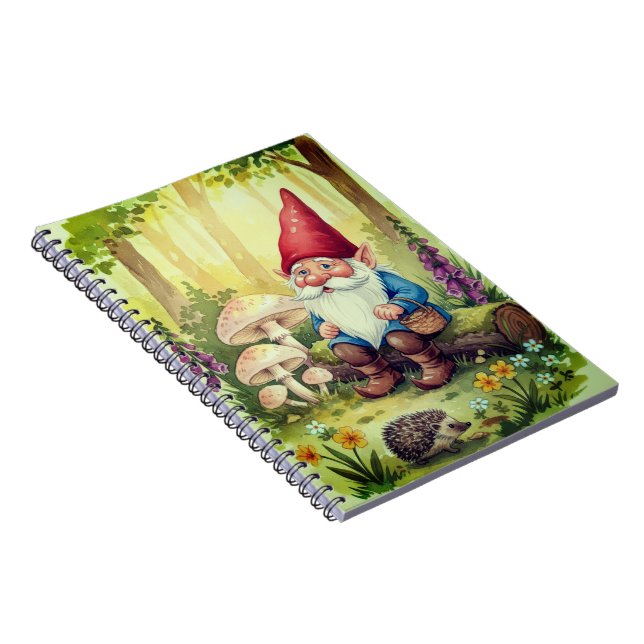 Whimsical forest elf note pad notebook (Right Side)