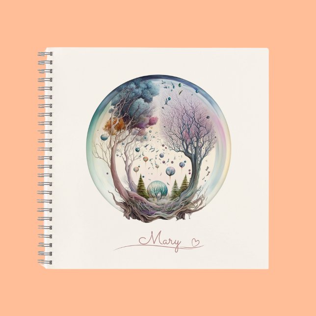 Whimsical Forest Enchanted Dreams Pattern Notebook (Enchanted Dreams Personalized Journal)