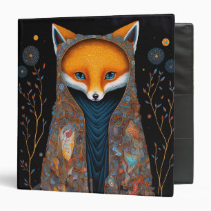 Whimsical Fox Woodland Fantasy Art 3 Ring Binder