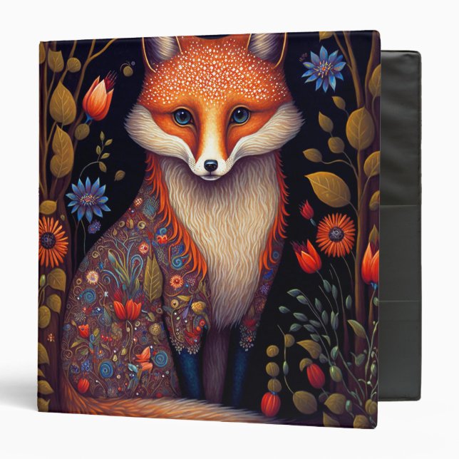 Whimsical Fox Woodland Fantasy Art Binder (Front/Inside)