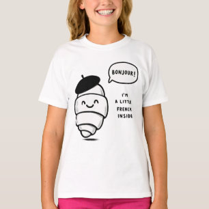 Whimsical French Croissant T-Shirt