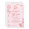 Whimsical French Hand Drawn Pink Red 30th Birthday