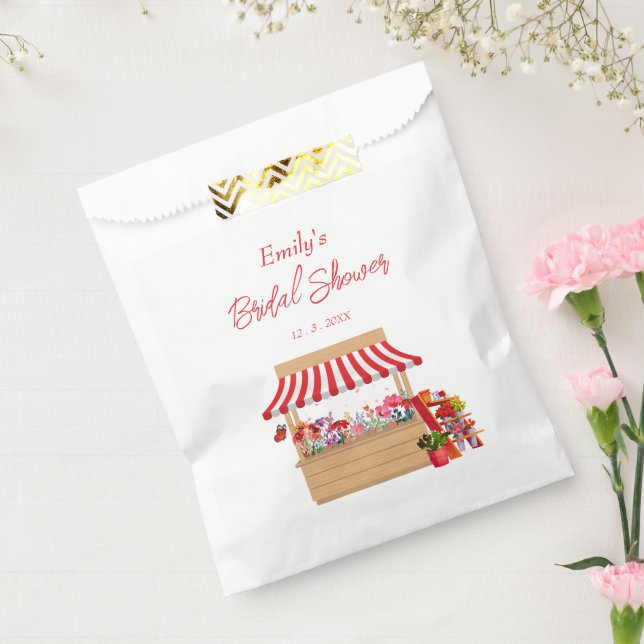 Whimsical Fresh off the Market Bridal Shower favou Favour Bag (Sealed)
