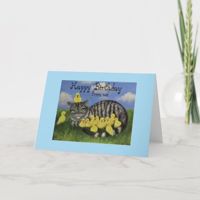 Whimsical Friends/ Birthday card (Front)