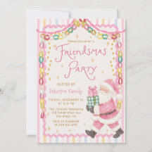 Whimsical Friendsmas Christmas Party Invitation