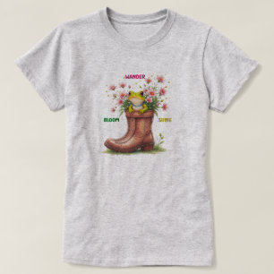 Whimsical Frog Bloom Tee