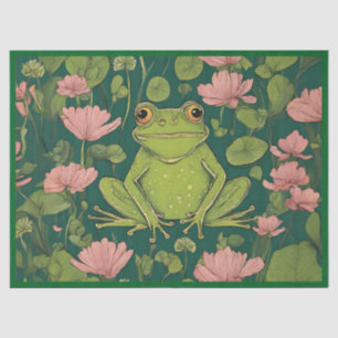 Whimsical Frog Charm Tissue Paper