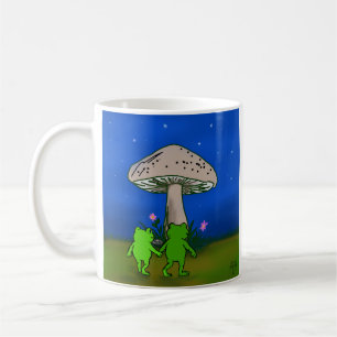 Whimsical Frog Journey Storybook Woodland Art Mug