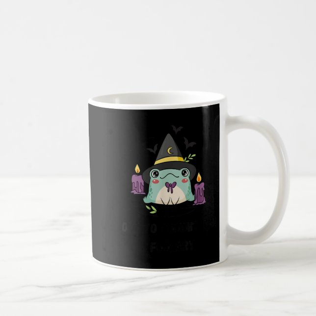 Whimsical Frog Wizard Off To Commit Tom Foolery Fr Coffee Mug (Right)