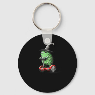 Whimsical Frog Wizard Off To Commit Tom Foolery Fr Keychain