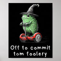 Whimsical Frog Wizard Off To Commit Tom Foolery Fr