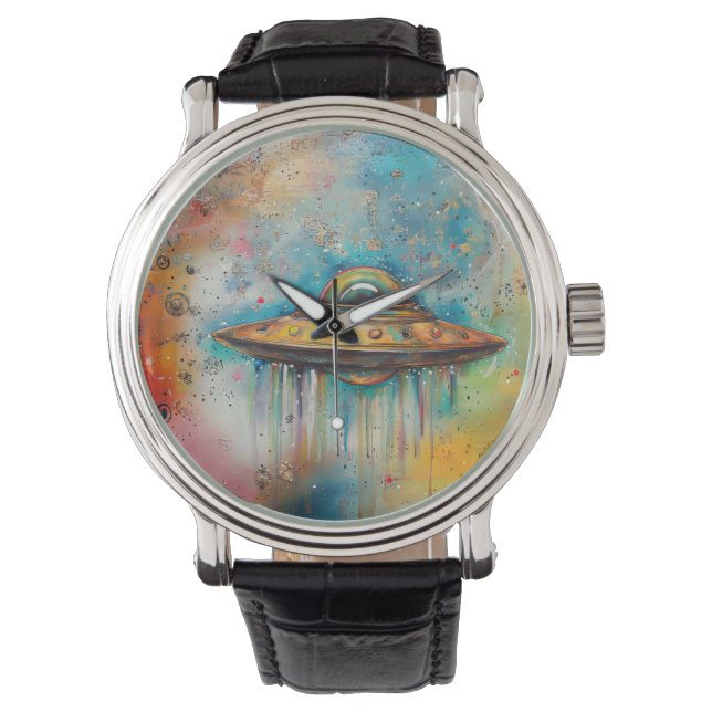 Whimsical Fun UFO  Watch (Front)