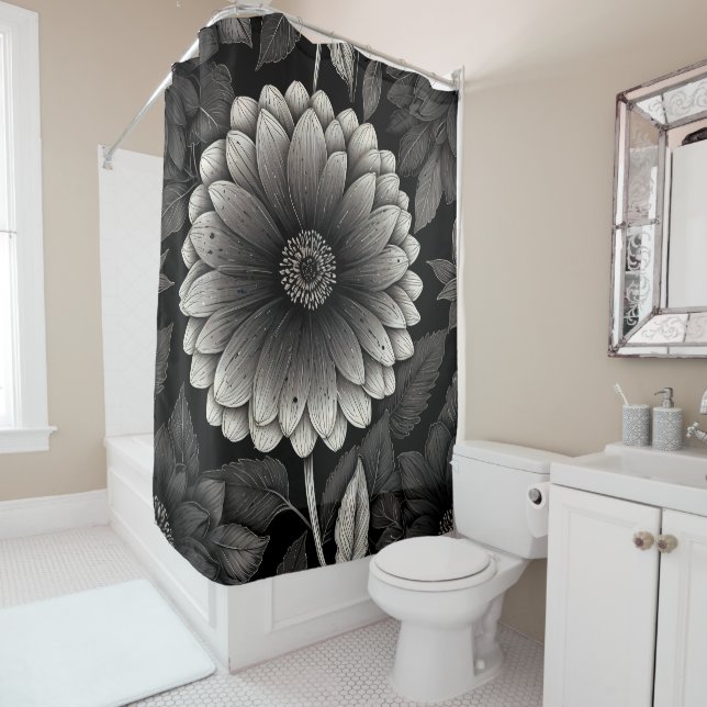 Whimsical Funny Animal Shower Curtains (In Situ)