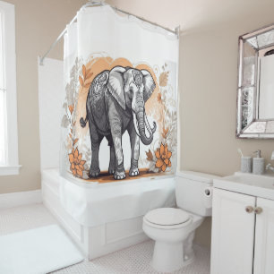 Whimsical Funny Animal Shower Curtains