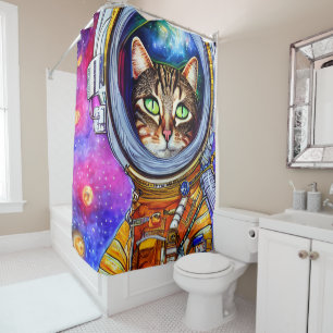 Whimsical Funny Astronaut Cat