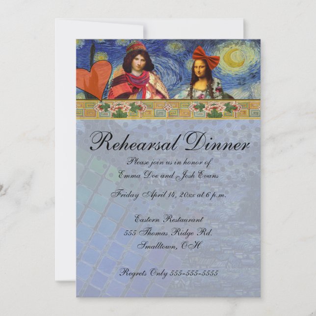 Whimsical Funny Rehearsal dinner Invitation (Front)